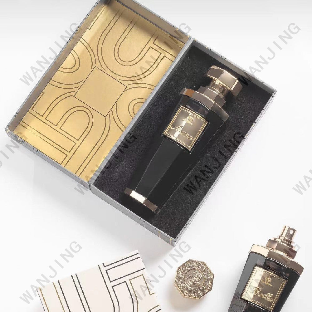 2000 Pieces Luxury Fragrance Zamac cap Zamac shoulder Zamac bottom 100 ml Perfume glass bottle