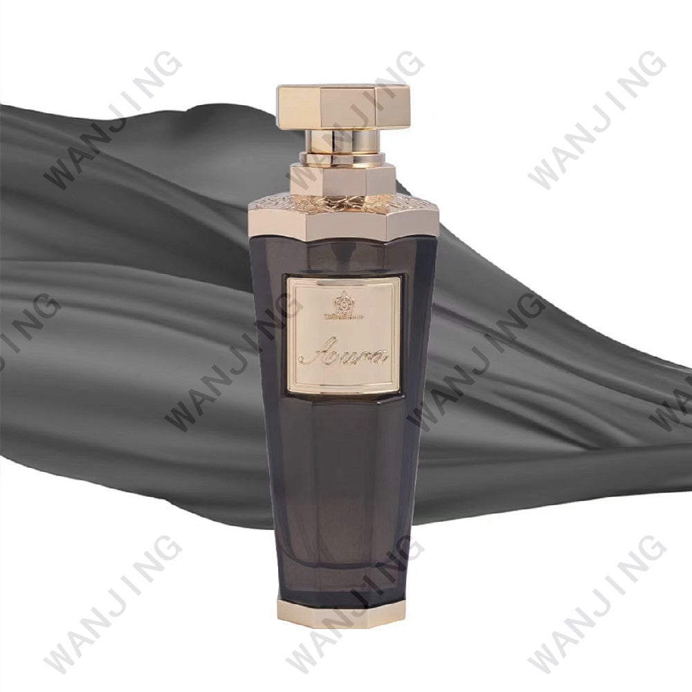 2000 Pieces Luxury Fragrance Zamac cap Zamac shoulder Zamac bottom 100 ml Perfume glass bottle