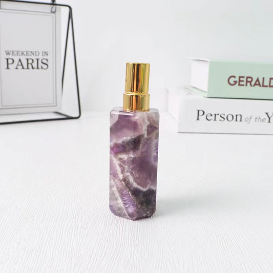 Natural stone crystal Fragrance perfume bottle jade travel set perfume bottle 8ml essential oil Hydrating spray bottle