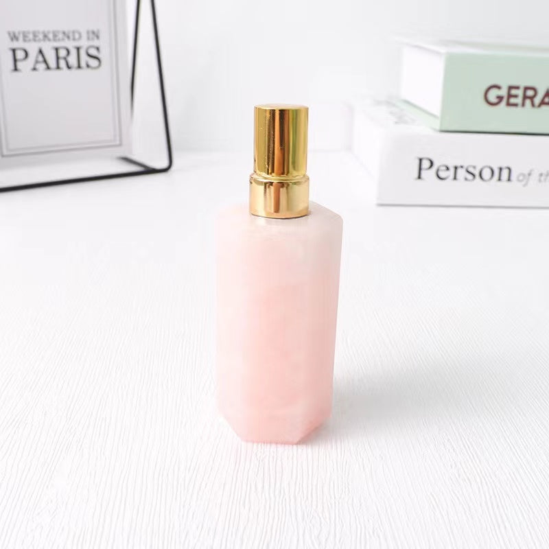 Natural stone crystal Fragrance perfume bottle jade travel set perfume bottle 8ml essential oil Hydrating spray bottle
