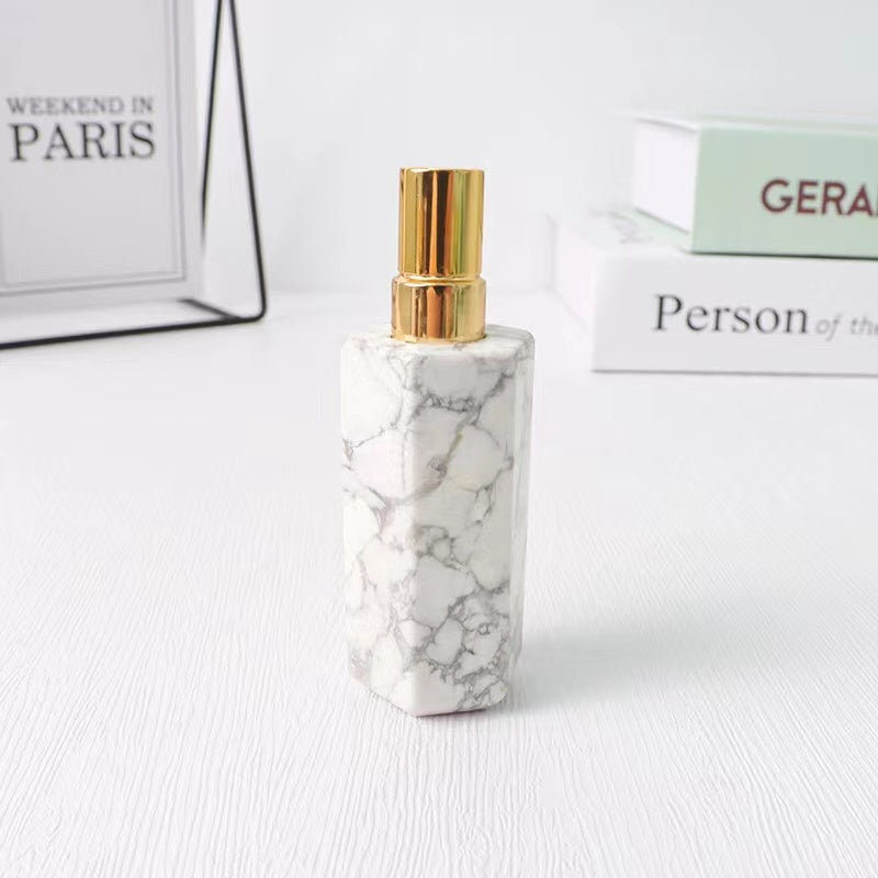 Natural stone crystal Fragrance perfume bottle jade travel set perfume bottle 8ml essential oil Hydrating spray bottle