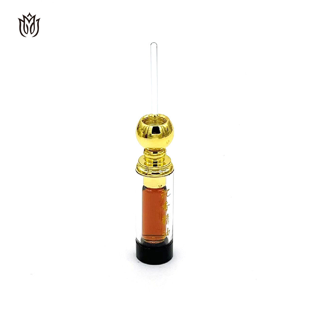 1000 Pieces Zamac cap attar oud oil 3ml glass bottle with glass stick