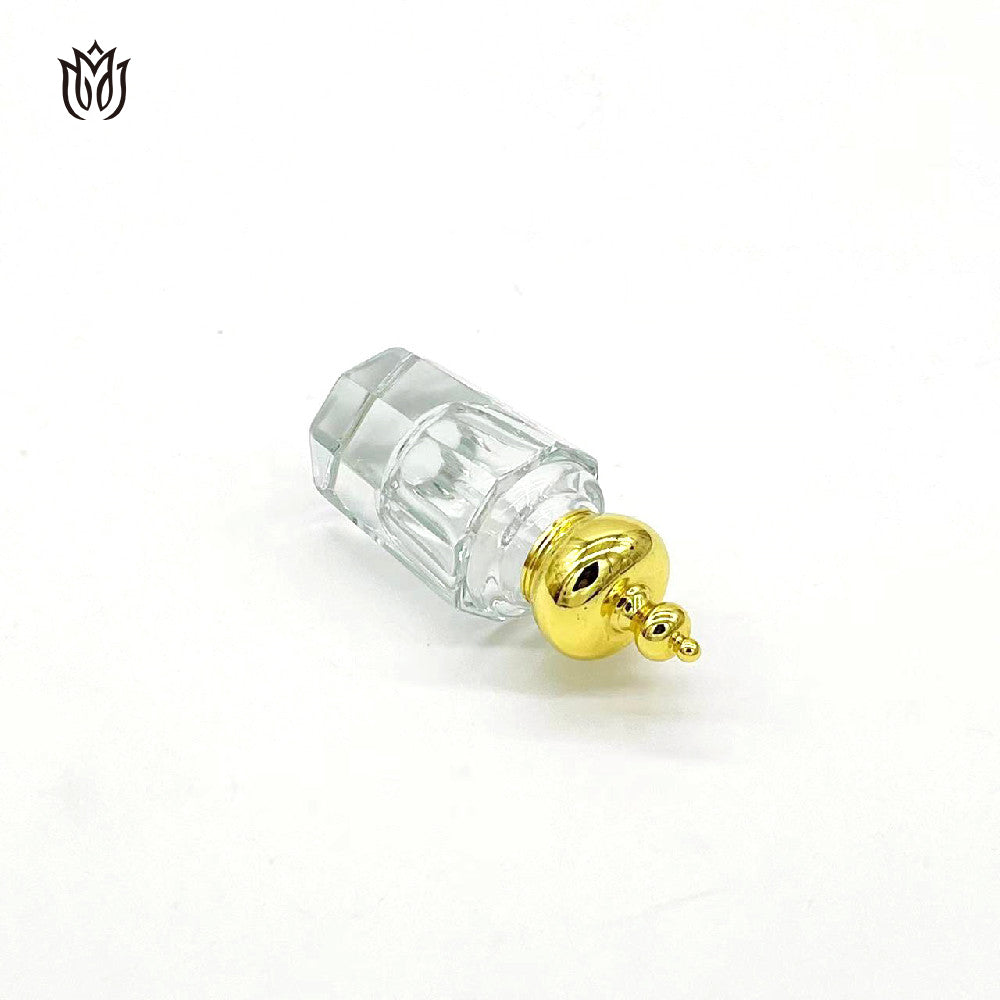 1000 Pieces Zamac cap with logo attar oud oil 15ml glass bottle