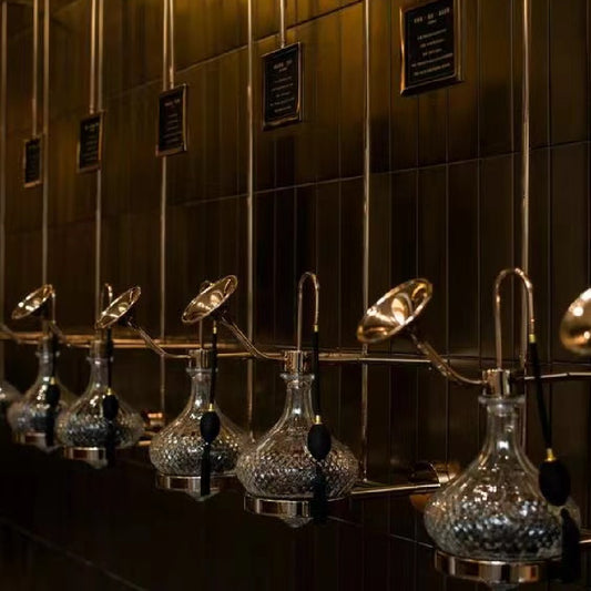 Luxury Perfume Fragrance glass tester copper hang on the wall