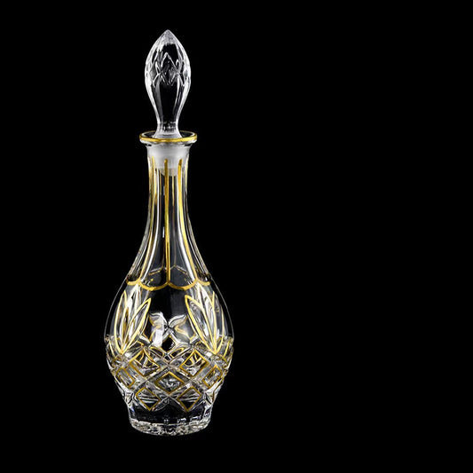 800ML Luxury Outline in Gold Attar Oud oil Perfume Spirits Whisky Decanter Glass bottle