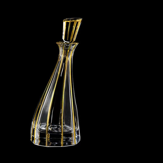 800ML Luxury Outline in Gold Attar Oud oil Perfume Spirits Whisky Decanter Glass bottle
