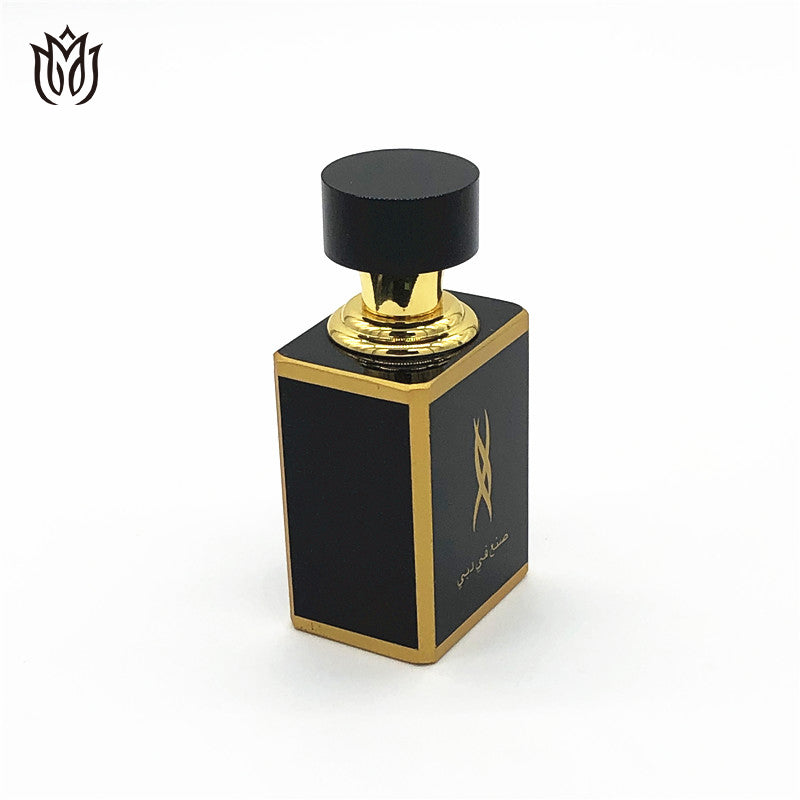 500 Pieces Crystal cap attar 6ml Oud oil Tola Black color Crystal bottle with glass stick