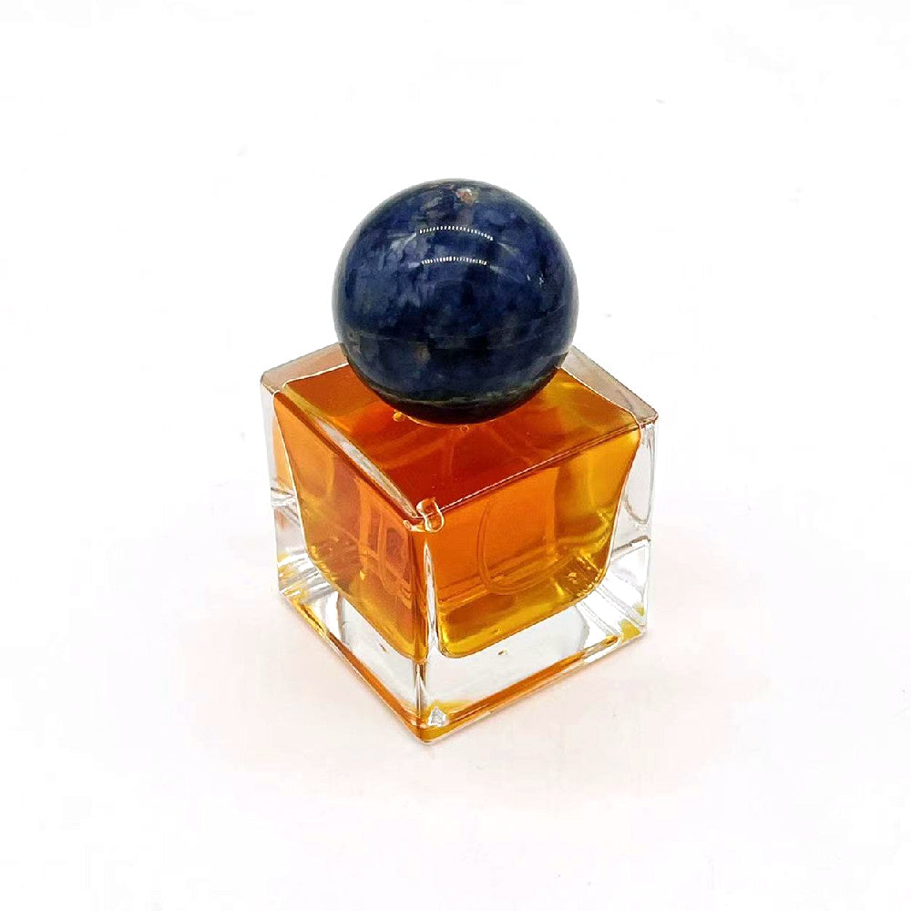 100 Pieces Perfume Fragrance Gemstone Round Ball 15mm Cap Lid