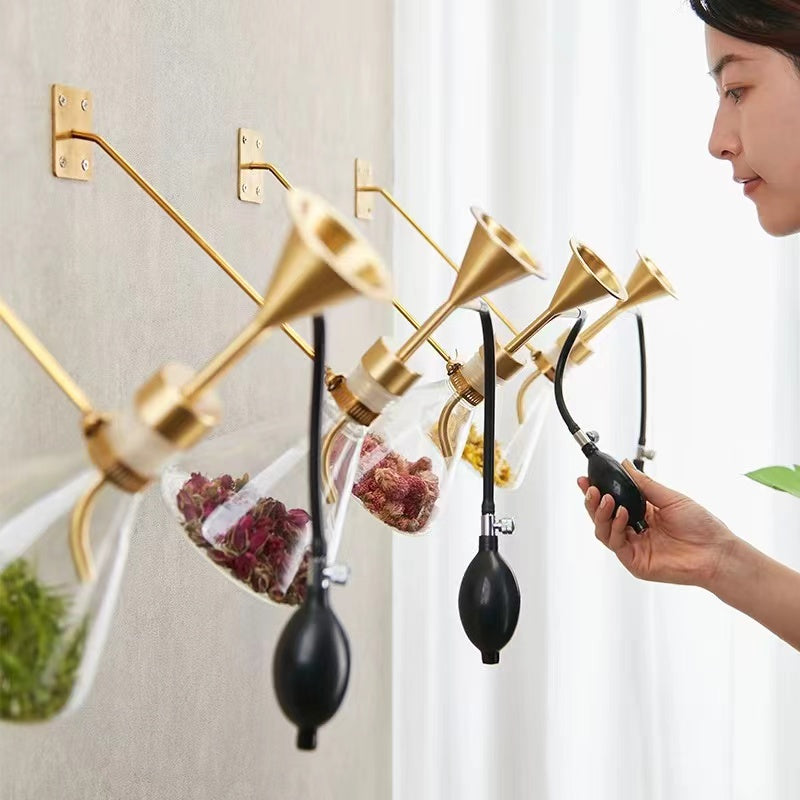 Perfume Liquid Fragrance glass copper tester hang on the wall