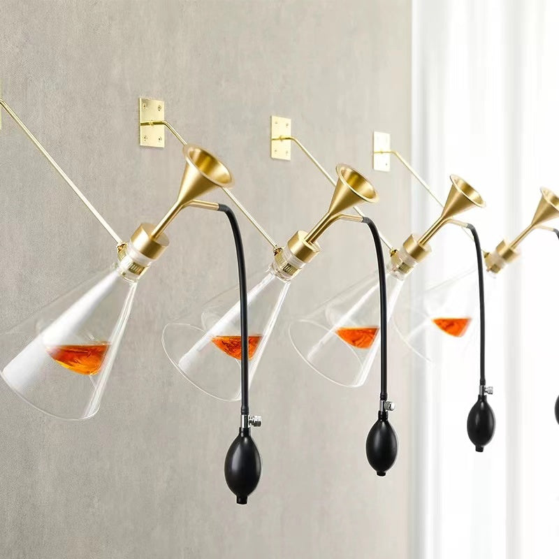 Perfume Liquid Fragrance glass copper tester hang on the wall