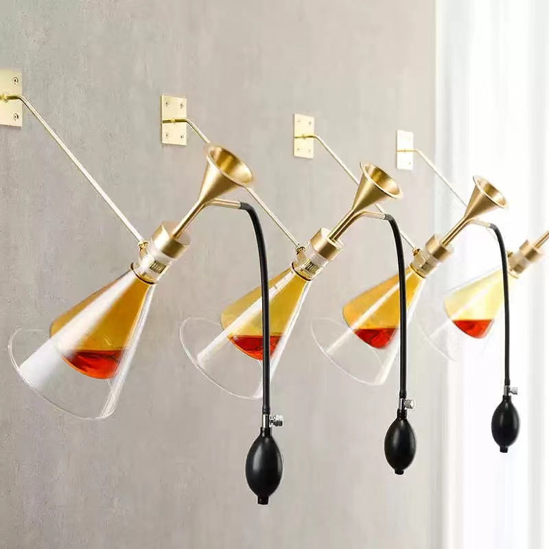 Perfume Liquid Fragrance glass copper tester hang on the wall