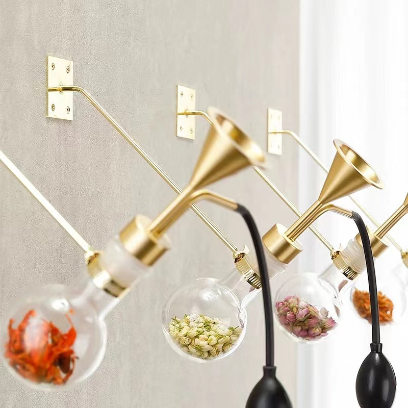 Perfume Liquid Fragrance glass copper tester hang on the wall