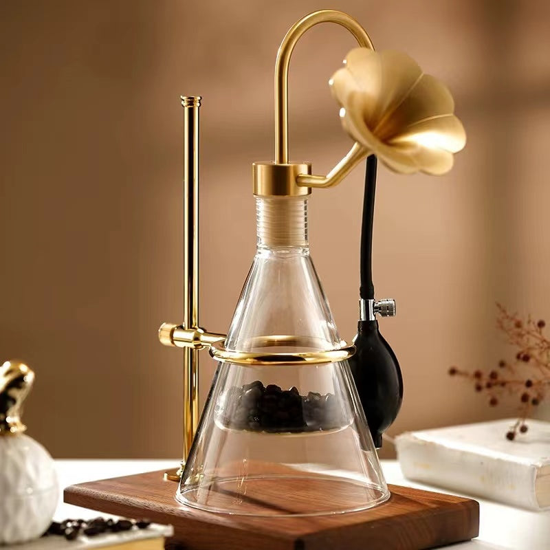 Perfume fragrances test smell glass bottle with copper device and base for Perfume shop brand