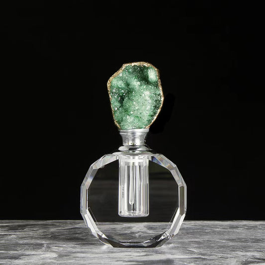 100 pieces Natural Gemstone cap 3ml Attar Oud oil Crystal bottle