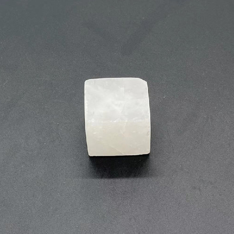 100 pieces Natural Raw Stone White Crystal Jade Gemstone Marble Perfume Square Cap Fragrance Cap with Pump Sprayer for 15mm FEA