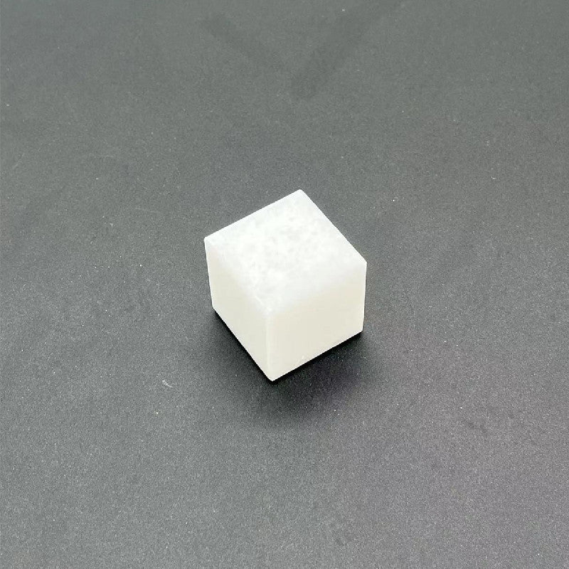 100 Pieces Natural Raw Stone White Jade Gemstone Marble Perfume Square Cap 15mm Fragrance Cap with Pump Sprayer for FEA