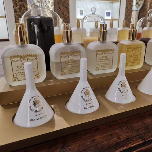 20 Pieces Perfume Fragrance Essential Oil Tester White Black Ceramic Bell Shape Perfume Smell Display Device