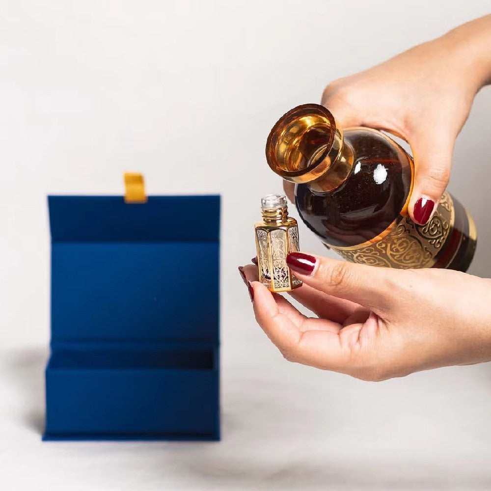 40 Pieces 200 ml Decanter Display Glass Cap Attar Oud Oil Glass Bottle