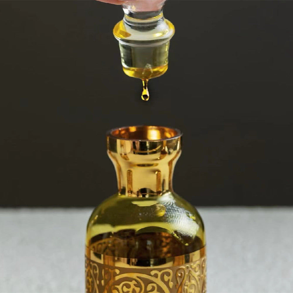 40 Pieces 200 ml Decanter Display Glass Cap Attar Oud Oil Glass Bottle