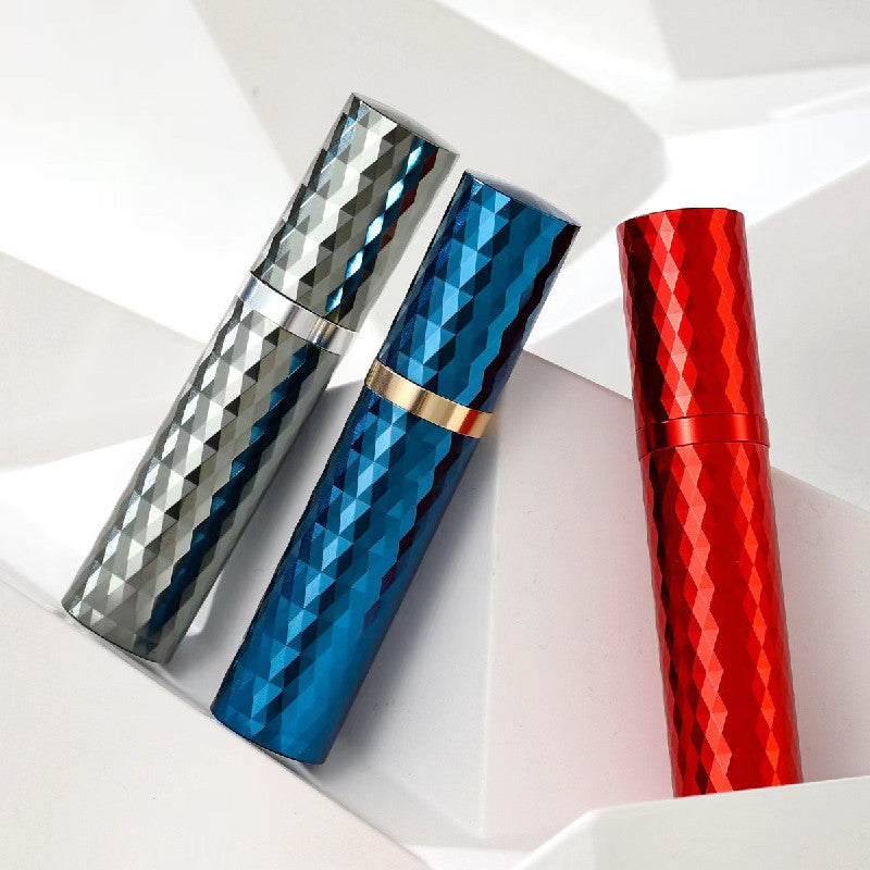 Luxury 5ML Perfume Travel Refillable Bottle Diamond Bottom-Filling Fragrances Perfume Atomizer Mini Cologne Dispenser Portable Sprayer Pocket Size for Cruise Car Trip Purse Gift