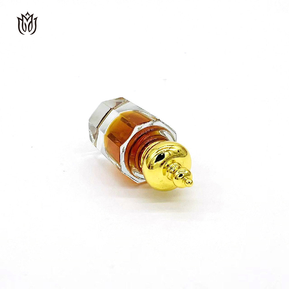 1000 Pieces Zamac cap with logo attar oud oil 15ml glass bottle