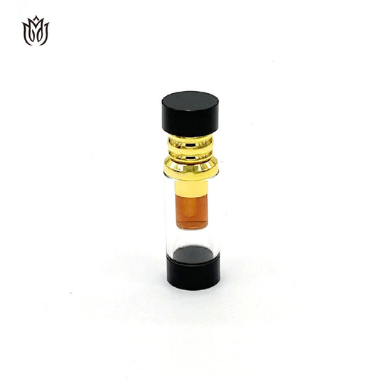 1000 Pieces Zamac Crystal cap attar oud oil 3ml glass bottle