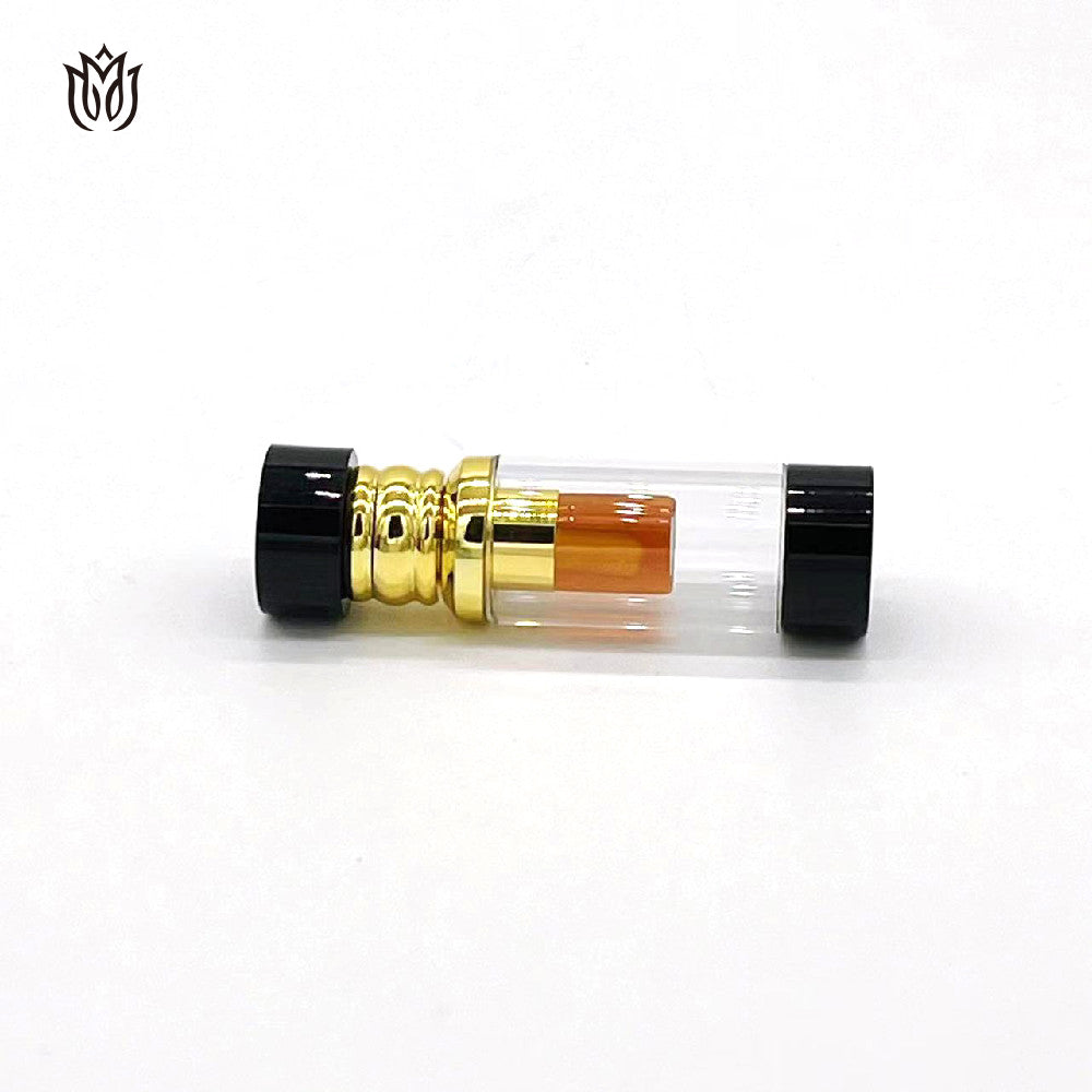 1000 Pieces Zamac Crystal cap attar oud oil 3ml glass bottle