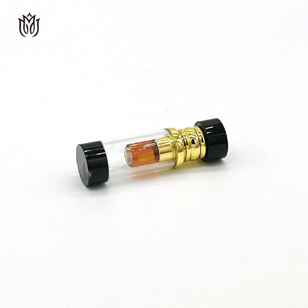 1000 Pieces Zamac Crystal cap attar oud oil 3ml glass bottle
