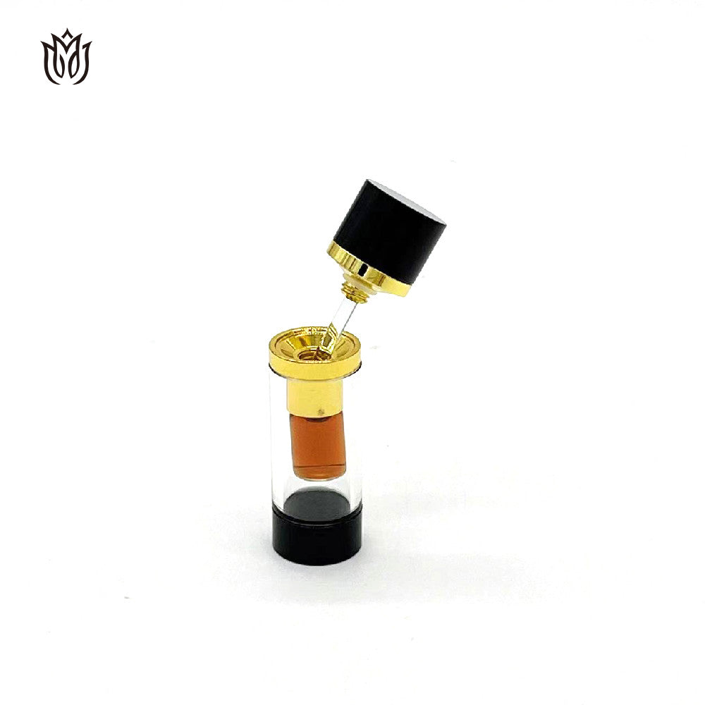 1000 Pieces Zamac Crystal cap attar oud oil 3ml glass bottle with glass stick