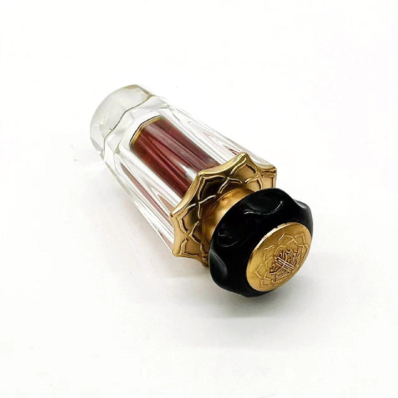 500 Pieces Zamac Crystal Cap Attar Oud Oil 6ml Glass Bottle Polishing Screw Cap Seal for Perfume Packaging