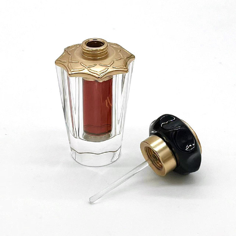 500 Pieces Zamac Crystal Cap Attar Oud Oil 6ml Glass Bottle Polishing Screw Cap Seal for Perfume Packaging