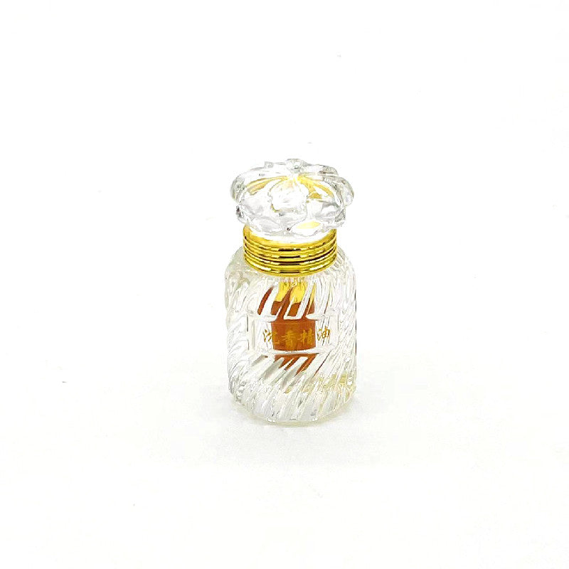 500 Pieces Zamac Crystal Cap Attar Oud Oil Bottle 3ml Capacity with Glass Stick