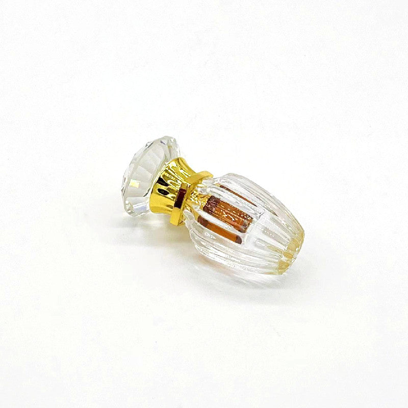 500 Pieces Zamac Crystal cap attar oud oil 3ml Crystal bottle with glass stick