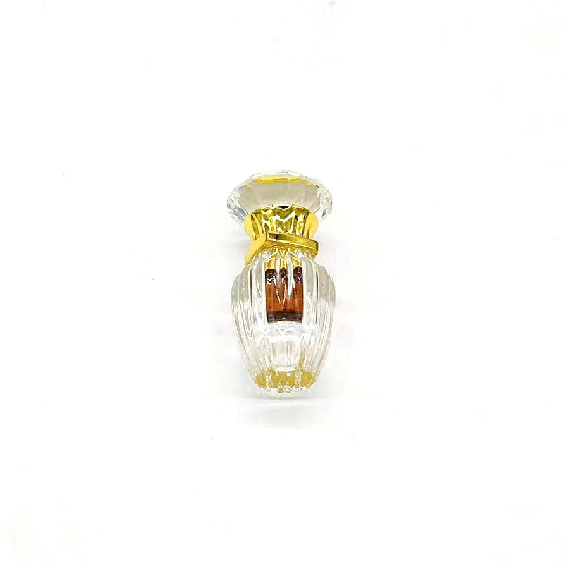 500 Pieces Zamac Crystal cap attar oud oil 3ml Crystal bottle with glass stick
