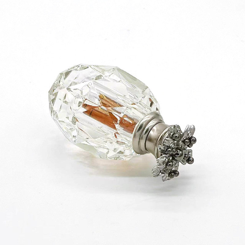 500 Pieces Zamac Crystal cap attar oud oil 3ml Crystal bottle with glass stick