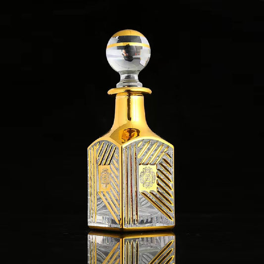 50 pieces pack Oud oil Perfume Incense Cosmetic Gold 150 ml Glass bottle