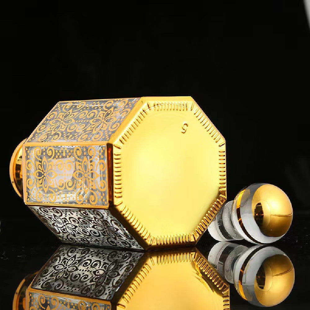 50 pieces pack Oud Oil Perfume Incense Cosmetic Gold 450 ml Glass bottle