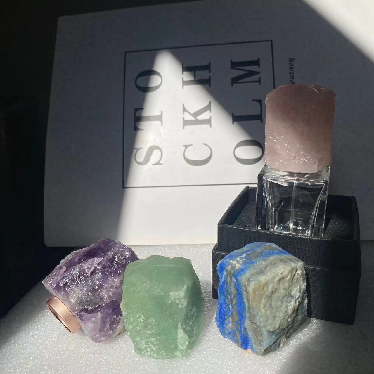 Perfume Gemstone Cap Lid