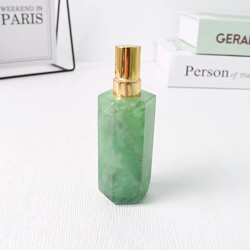 Natural stone crystal Fragrance perfume bottle jade travel set perfume bottle 8ml essential oil Hydrating spray bottle