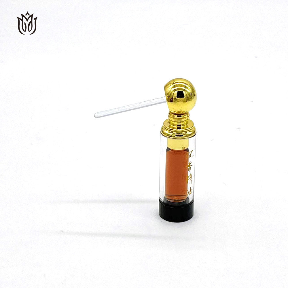 1000 Pieces Zamac cap attar oud oil 3ml glass bottle with glass stick