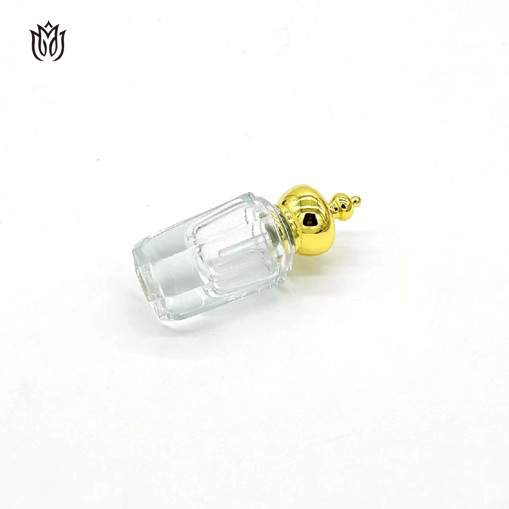 1000 Pieces Zamac cap with logo attar oud oil 15ml glass bottle