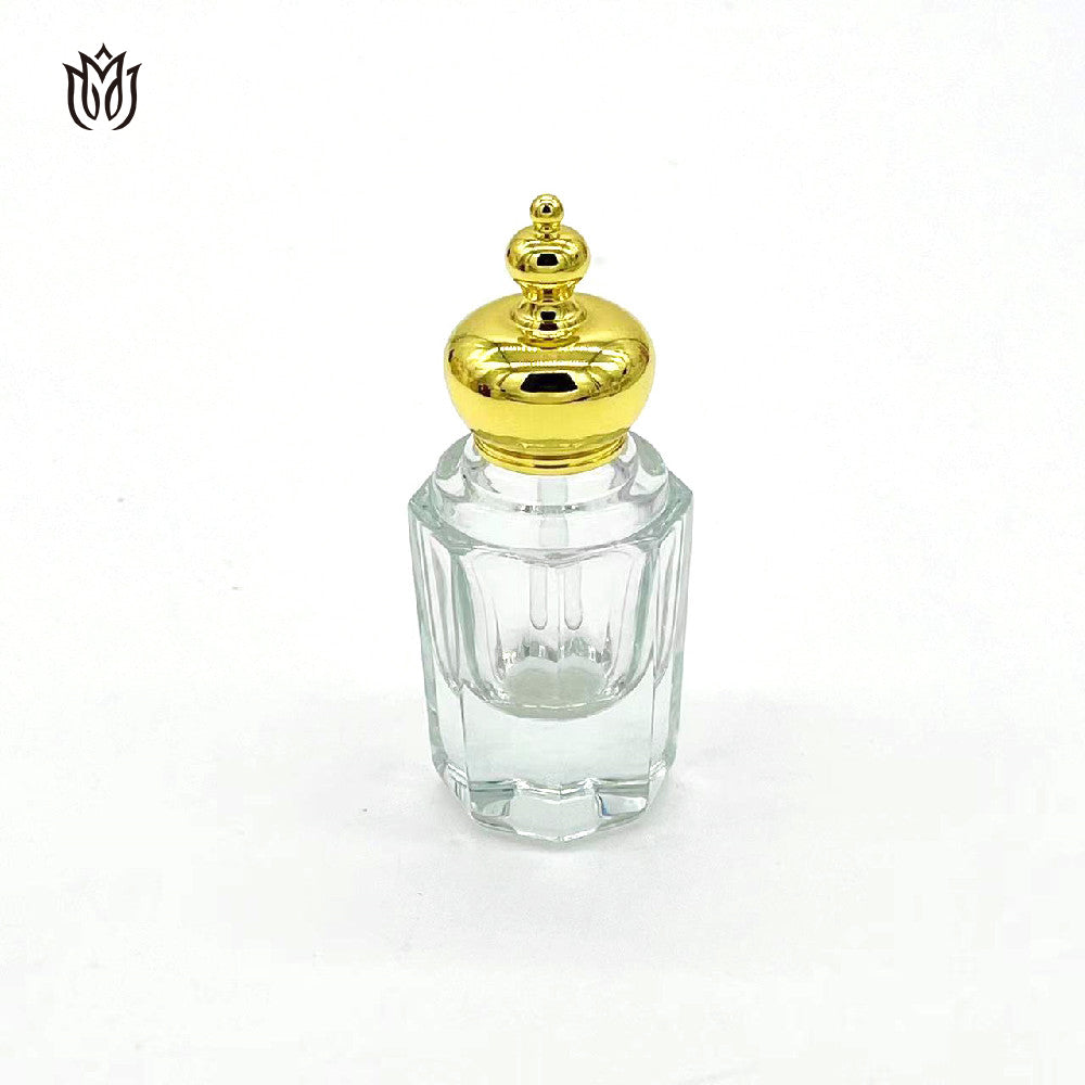 1000 Pieces Zamac cap with logo attar oud oil 15ml glass bottle
