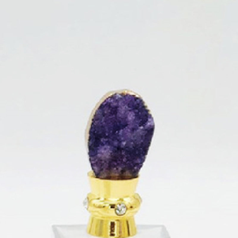 100 pieces Beautiful Gorgeous Luxury Gemstone with diamonds Gold Zamac Perfume caps Fragrance cap for perfume bottle FEA 15mm