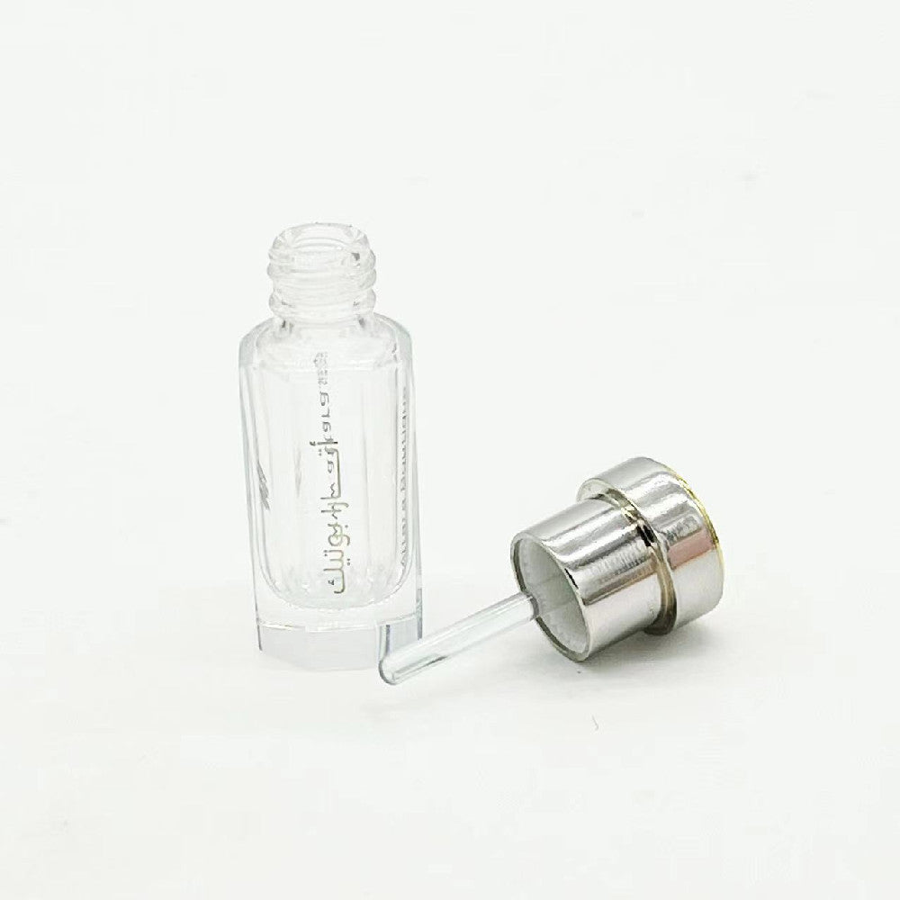 500 pieces packed 3ml 6ml 12ml Zamac cap Attar Oud oil Glass bottle with glass stick