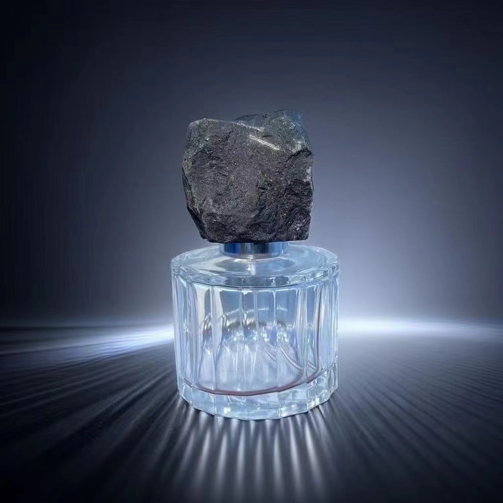 100 pieces Natural raw stone crystal 15mm bottle open cap jade perfume bottle cap personalized marble Fragrance bottle cap