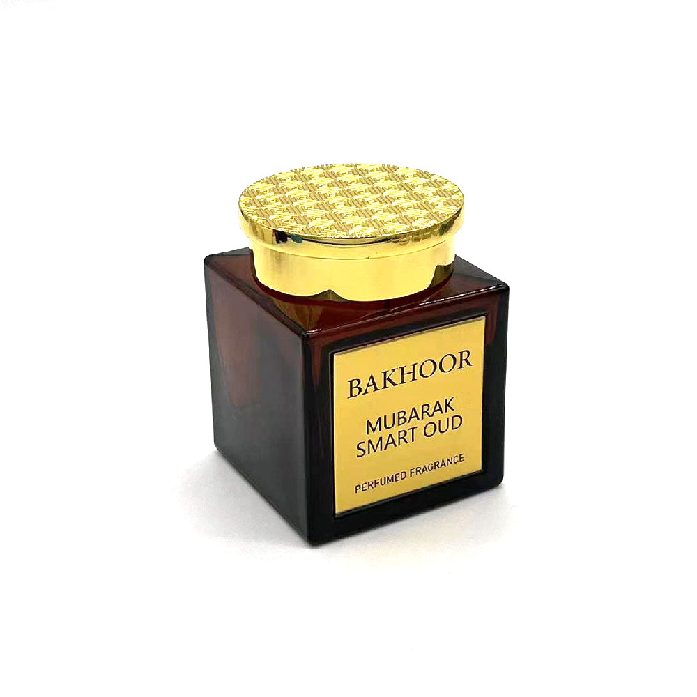 1000 Pieces 150 ml Bakhoor Incense Zamac cap Glass Jar With Your LOGO on Label