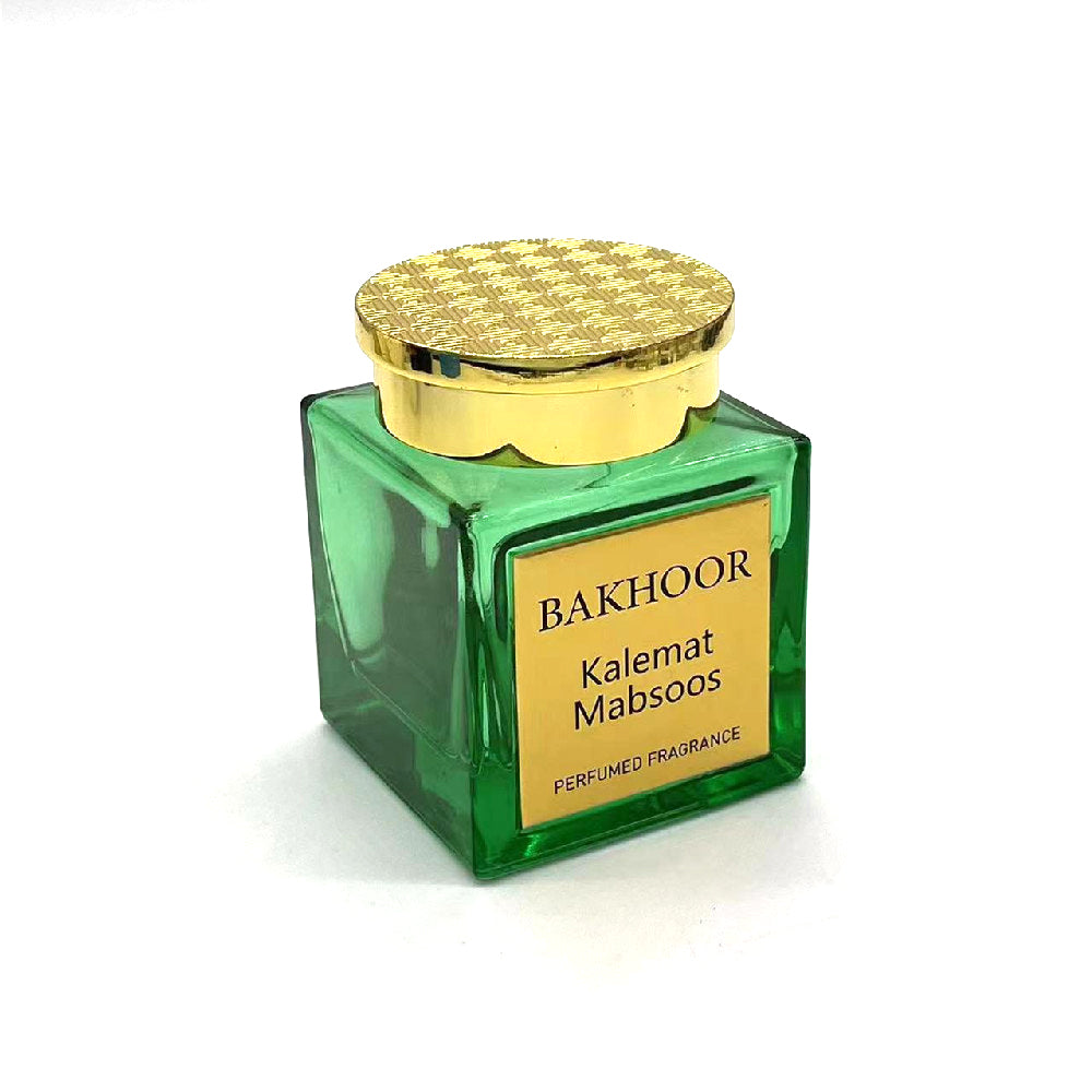 1000 Pieces 150 ml Bakhoor Incense Zamac cap Glass Jar With Your LOGO on Label