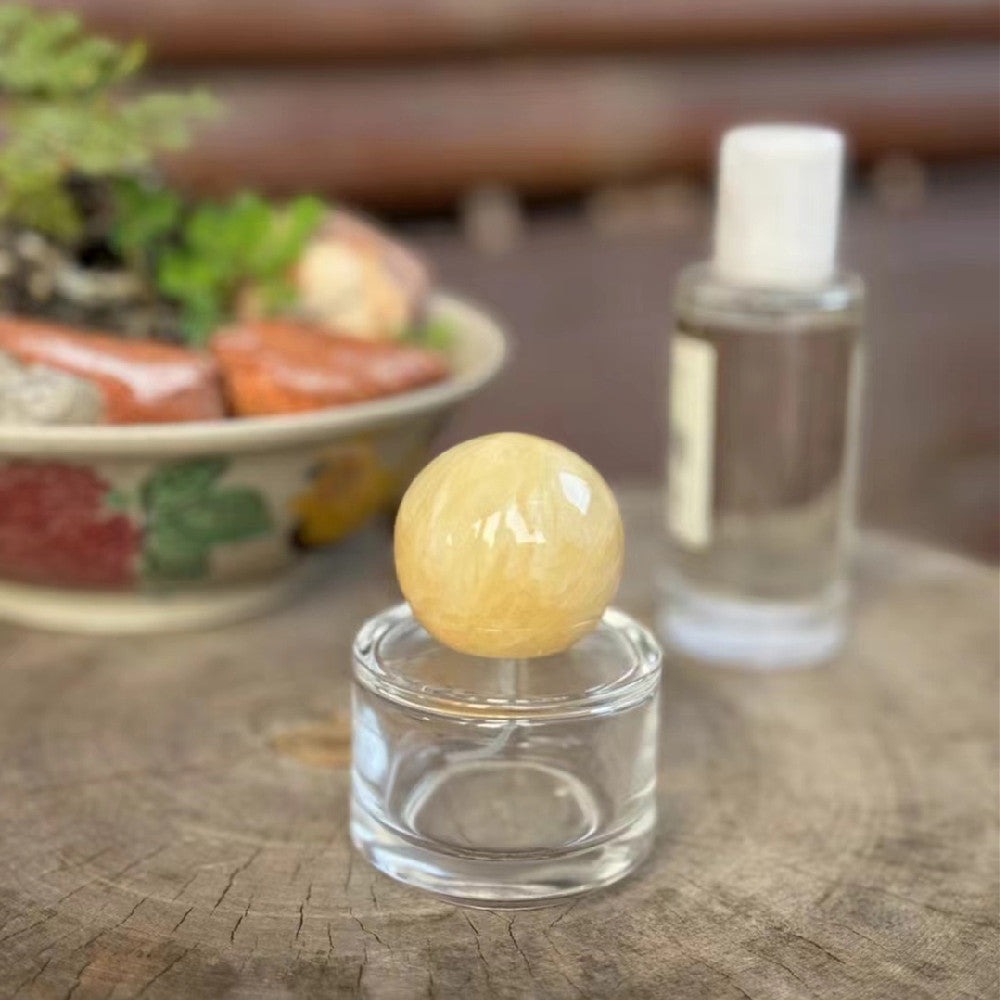 100 Pieces Perfume Fragrance Gemstone Round Ball 15mm Cap Lid