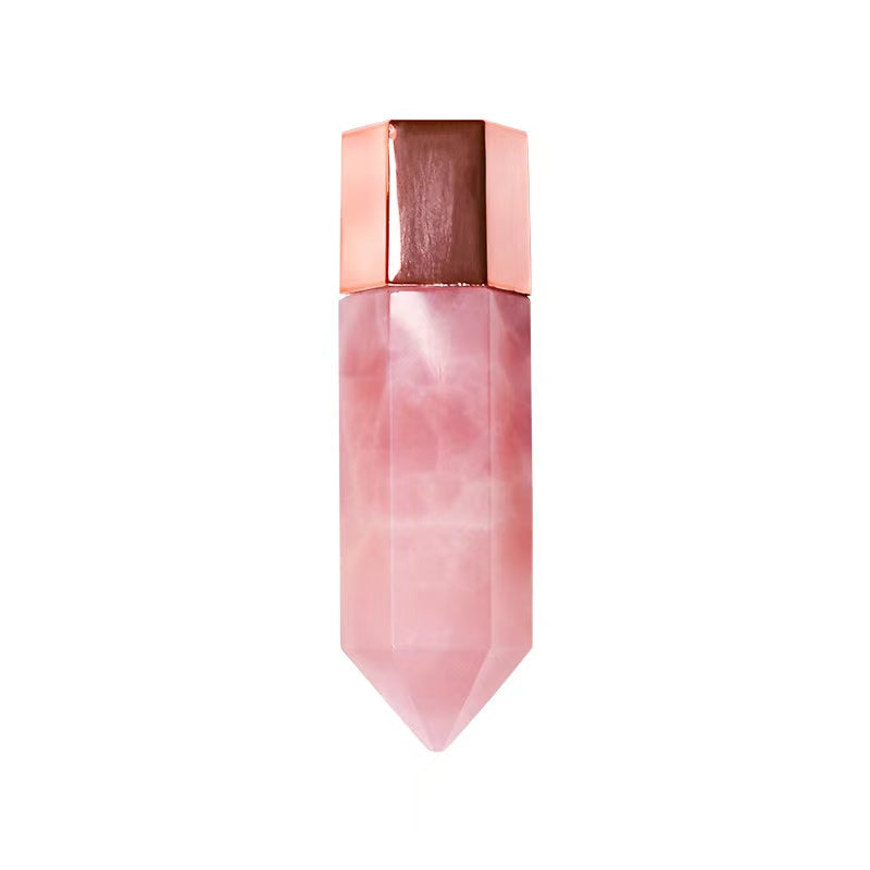 8ml Multifunctional Jade Roller Natural Crystal rollinng ball facial eye acupuncture scraping massager Essential oil bottle