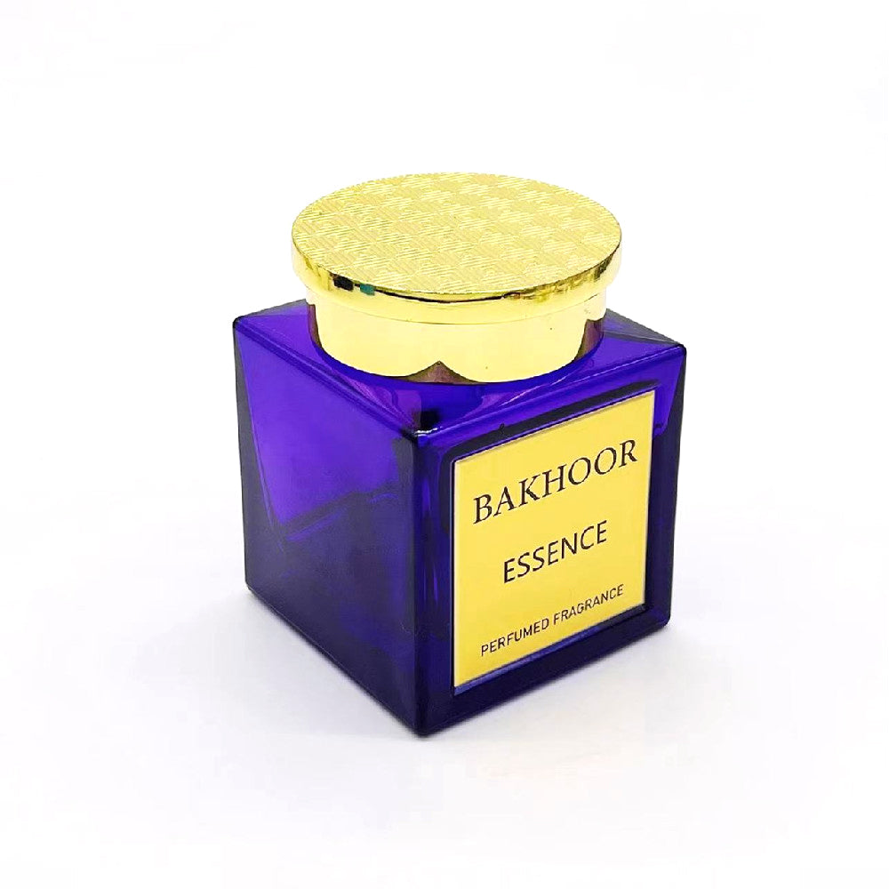 1000 Pieces 150 ml Bakhoor Incense Zamac cap Glass Jar With Your LOGO on Label